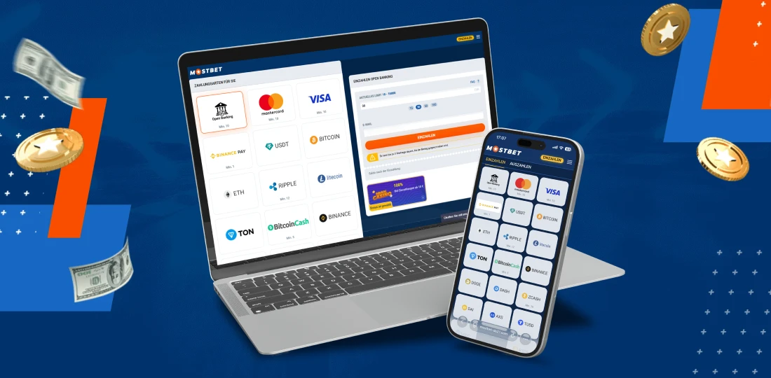Zahlungen im Mostbet Casino